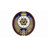 QXM362BRH Melodies In Motion Clock, Brown Metallic