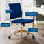 Chaise de bureau en velours Jive-1309142819