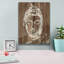  «Bouddha sur bois 2» par Annie Warren, art mural sur toile, 12 po x 16 po-1182173089