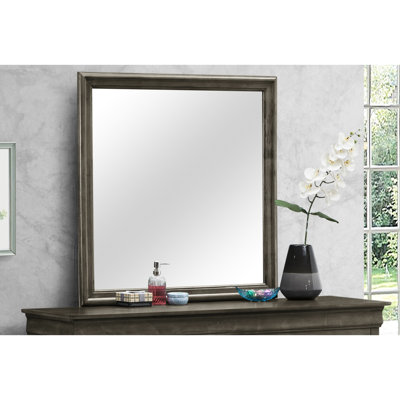 Glory Furniture's G3105-m Gray Bathroom Mirror, 38" X 1" 38", 23 Lb Mirror For Home - Furniture G3105-m, Lbs
