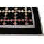 Tapis oriental noir Dhurrie 6X9