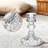 12-Piece Glass Taper Candlestick Holders Set With Diamond Pattern, 4 Inch Height For Wedding Centerpieces And Home Decor-1702414069