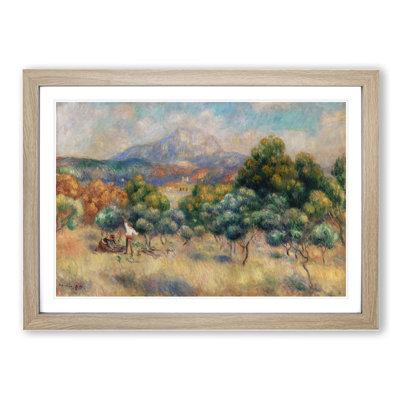 Mount of Sainte-Victoire by Pierre-Auguste Renoir - Picture Frame Painting