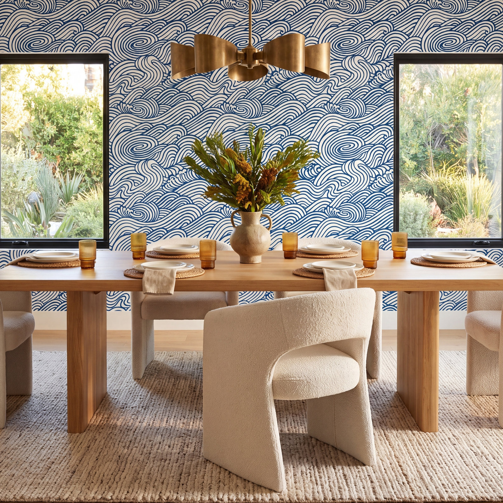 Ryker Wallpaper Double Roll, Navy
