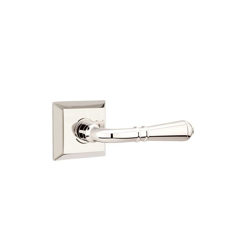 Passage Door Lever with Square Rosette