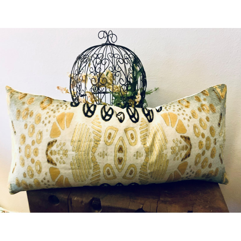 Ikat Cotton Throw Pillow