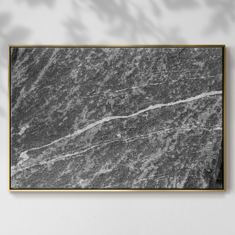 " Found Textures IX ", 27" H x 41" W x 2" D, Gold Floater Framed Canvas