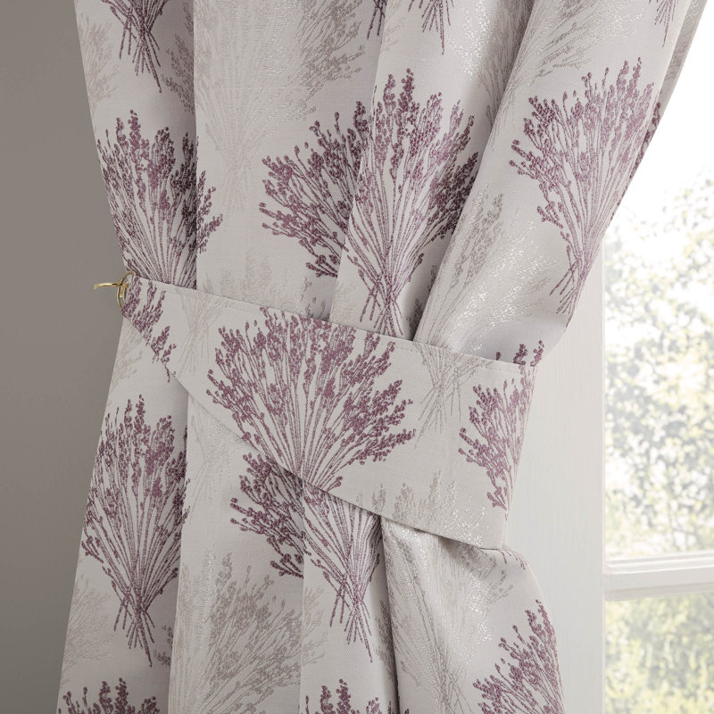 Kimpton Blackout Curtain Pair, Plum, Width 168 x Drop 229 cm