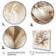 «Blooming Beige Floral Design III», 3 impressions sur toile tendue-87919227