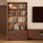 Bibliothèque tout-en-un H 70,87 po x l 31,5 po, armoire de rangement au sol, tablette de salon, bibliothèque d'angle