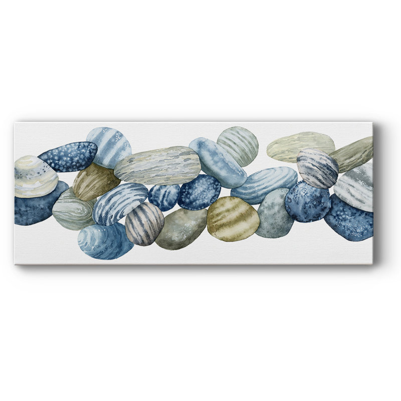 " Found Pebbles III ", 24" H x 60" W x 1.5" D