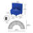 Kid Comfort Collective Modular Wedge Chairs, 4-Pack - Blue-124164483