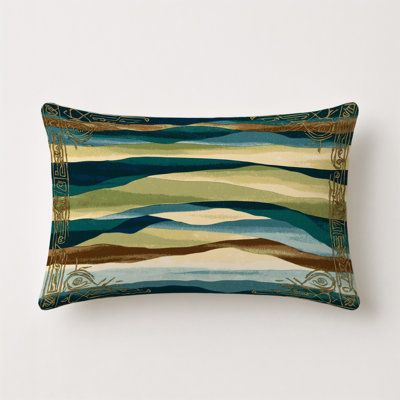Radiant Mirage Indoor And Outdoor Throw Pillow