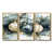 Toile avec cadre flottant or