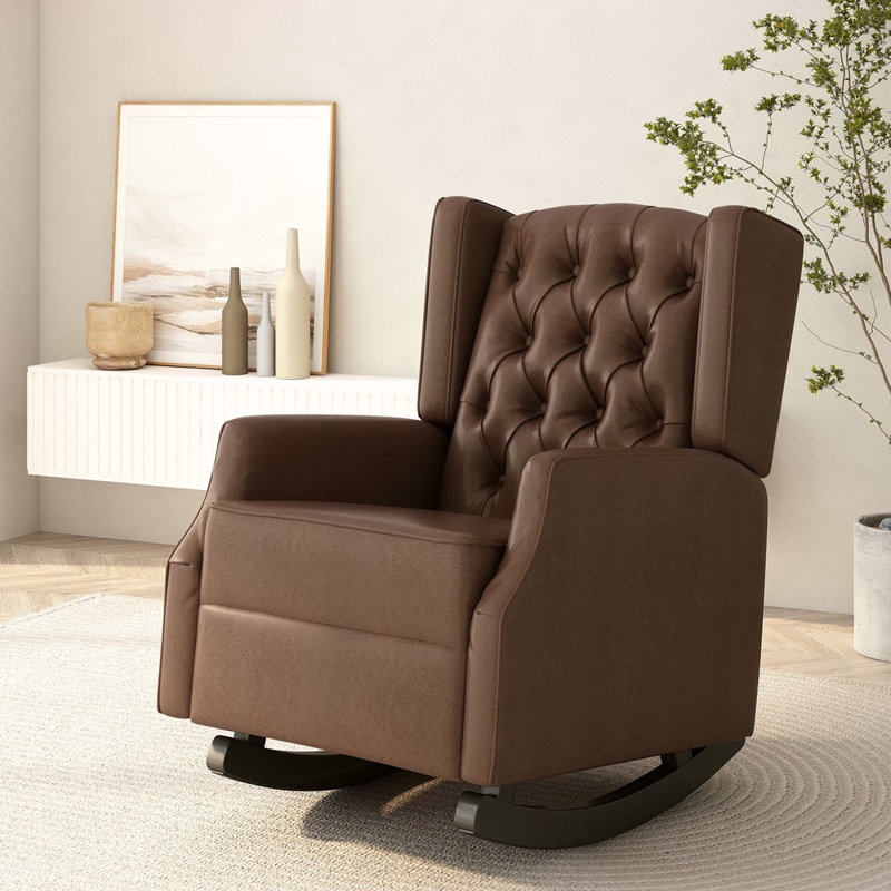 Chaise à bascule, Brun foncé