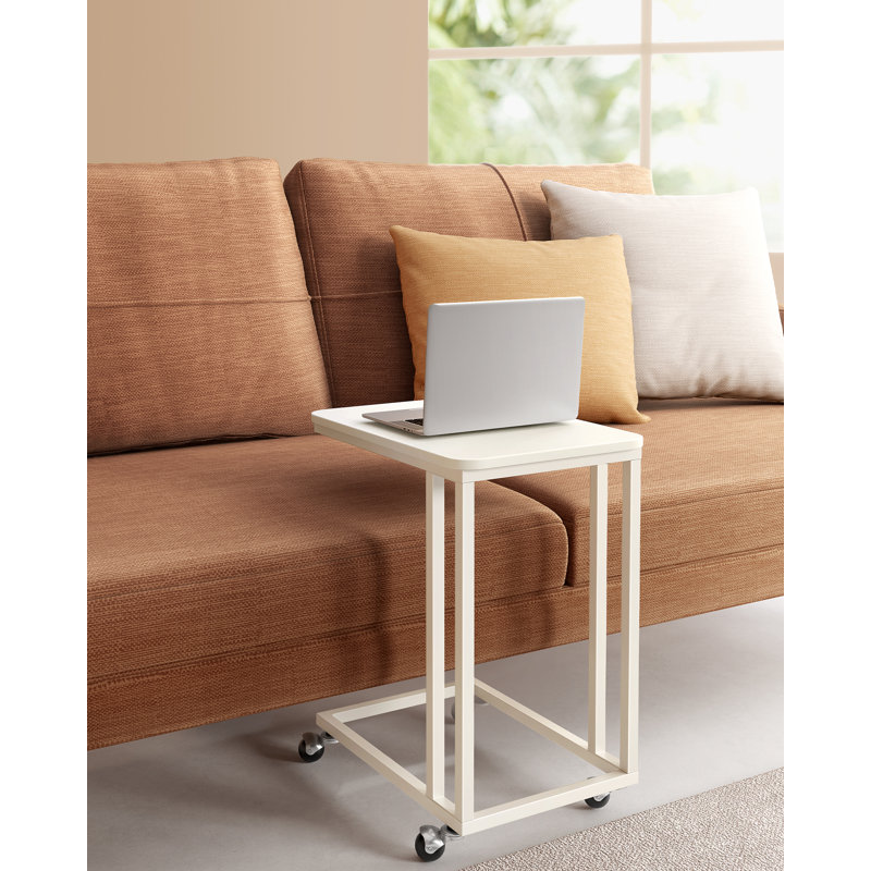 Adamo C Table End Table, Cream White