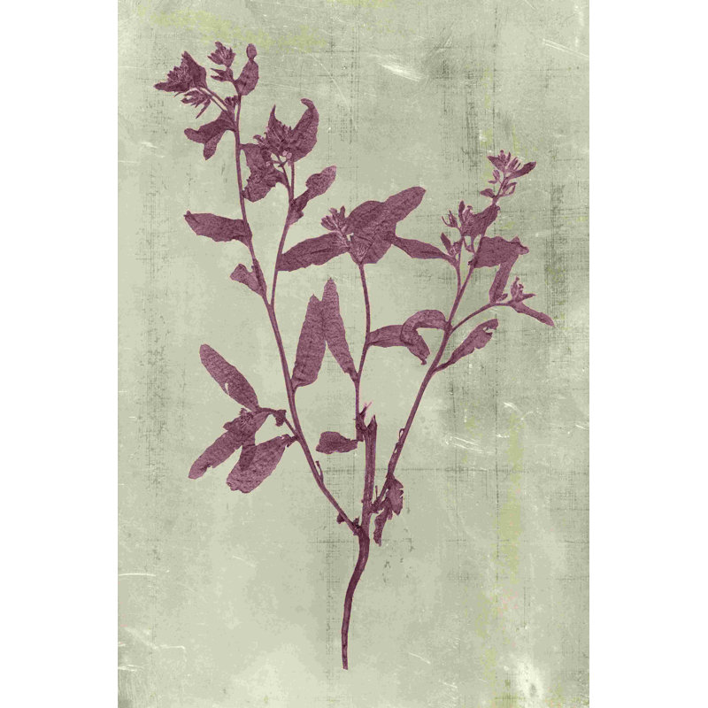 Impressions en prune, H 18 po x l 12 po x P 1,25 po