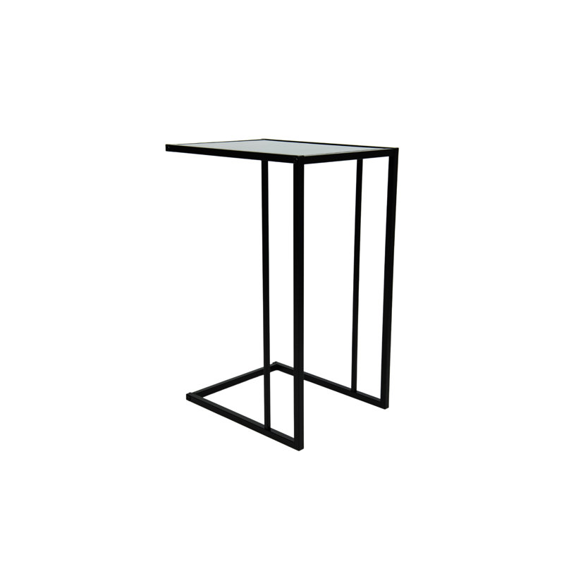 Harjeevan Glass Top C Table End Table