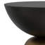 Table de bout contemporaine en fonte d'aluminium l 15 po Clement