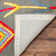 Derose Geometric Handmade Tufted Grey/Red Area Rug