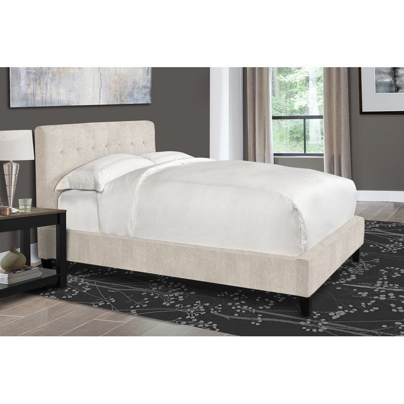 Anahis Upholstered Standard Bed, Natural, King