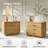 Waynesville Modern 30"W 3-Drawer Oak Wood Fully Assembled Nightstand with Built-In Powerstation and USB-2084844721
