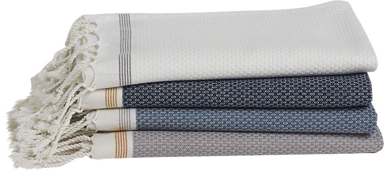 Mediterranean Bath Towel, Alpine White/Slate, Bath Sheet