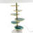 D15x29.5" Verdant Agate-Slice Table Lamp W/ Marble Base-945915077