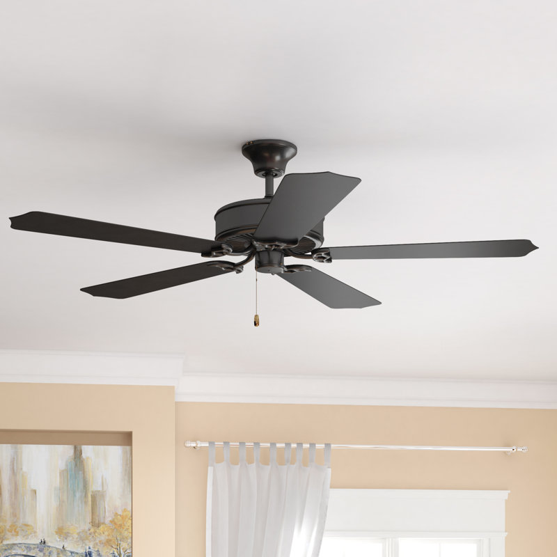 Aaden 52'' Ceiling Fan, Matte Black, Flat Black