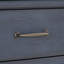 Commode 9 tiroirs, aucun assemblage requis, finition bleue en velours côtelé