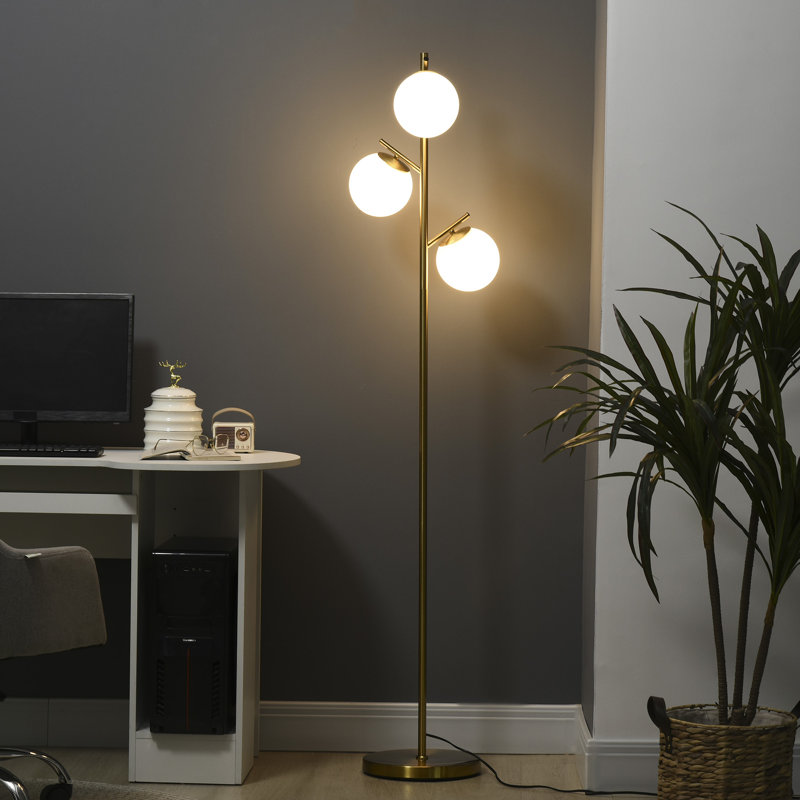 Lampe sur pied moderne 3 lumières