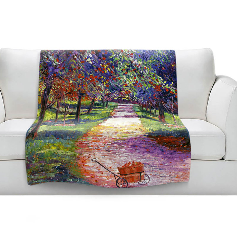 Hand Woven Throw Blanket, 51" x 60"
