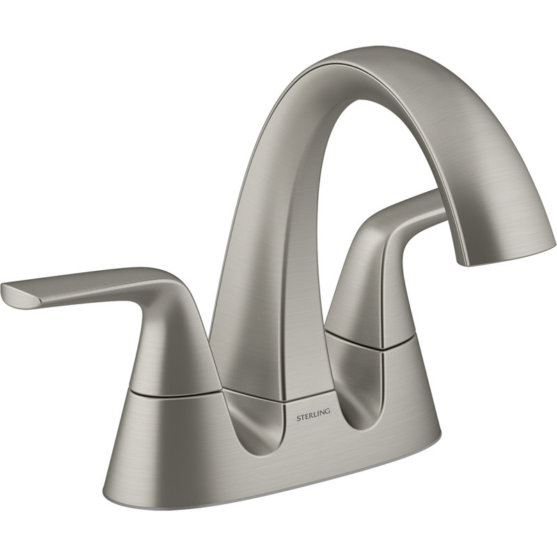 Medley Centerset Bathroom Sink Faucet, 1.2 GPM, Vibrant Brushed Nickel