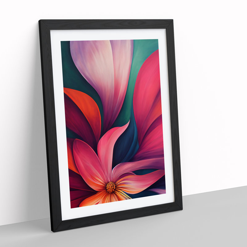 Many Shining Flowers - Wall Art, Black Framed Paper, 66cm H x 48cm W