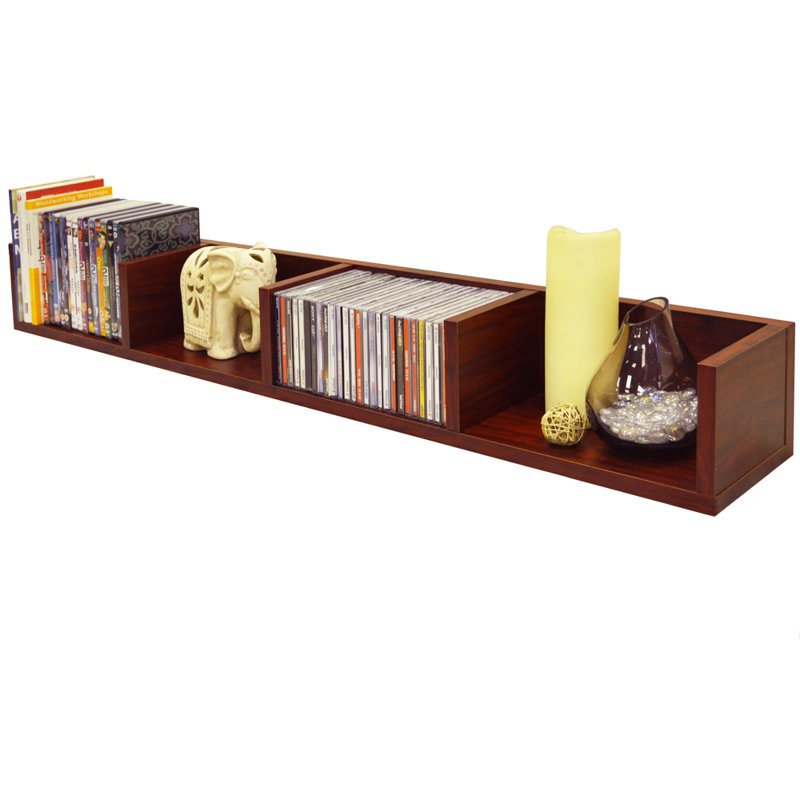 Bassett Floating Shelf, Mahogany