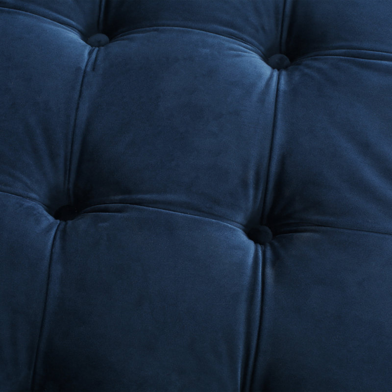 Velours bleu avec une surface lisse et confortable moderne pour n'importe quelle pièce