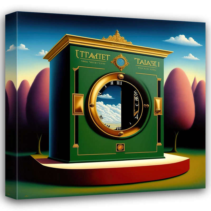 "Time Machine" par Stephen Chambers, impression sur toile tendue, L 15 po x H 15 po