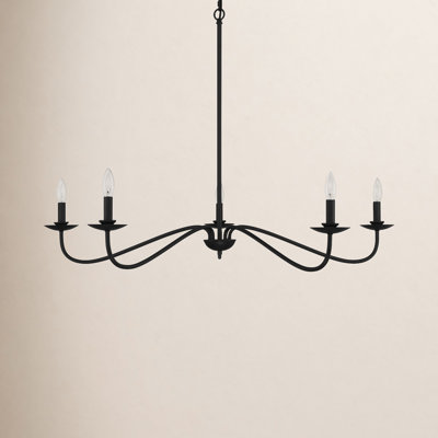 Abigeal 5 - Light Metal Dimmable Chandelier