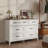 47.1''W 7-Drawer Dresser table with wooden storage cabinets, suitable for bedroom, living room or entryway.-114193920