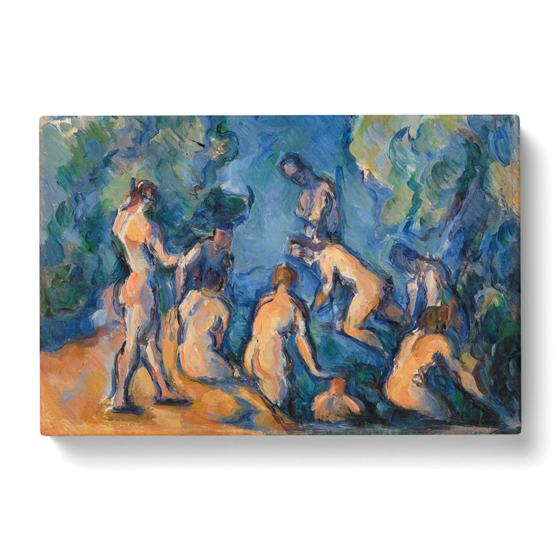 Bathers Vol.3 by Paul Cezanne - Wrapped Canvas Painting, 40cm H x 60cm W x 3cm D