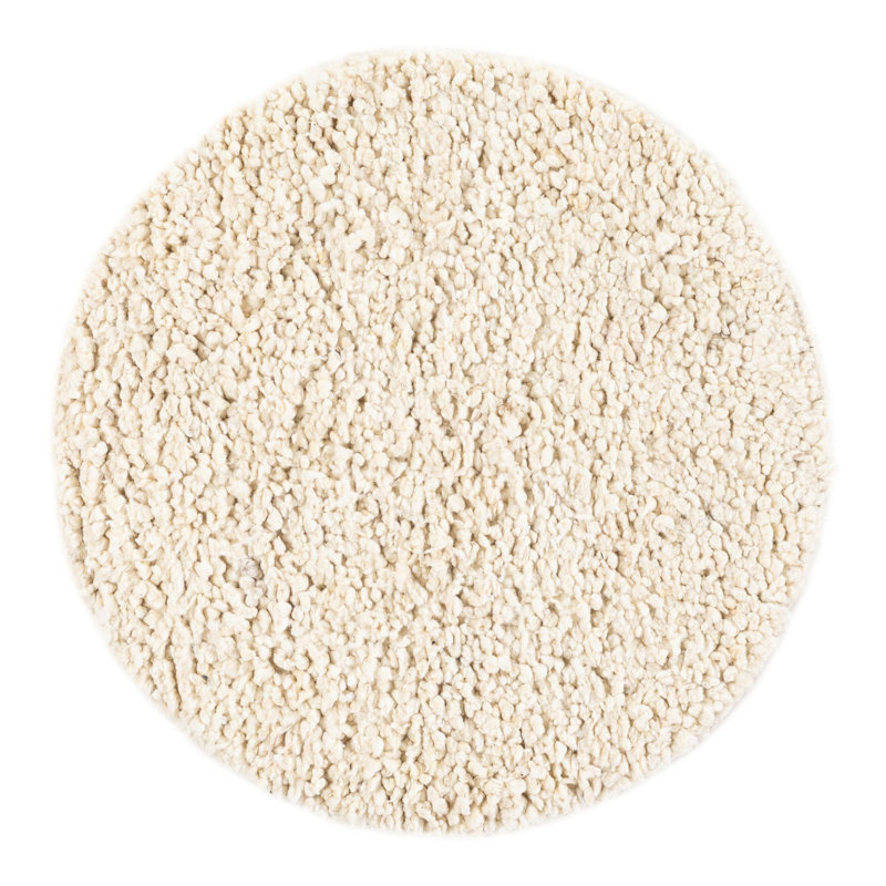 Yanaliz Hand Loomed Wool Indoor Rug, Round 3'1"
