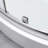 Breeze 33 in. L x 33 in. W x 76.18 in. H Round Corner Shower Kit in Satin Nickel, Clear Sliding Door, Walls and Pan-1409441146-1373357212