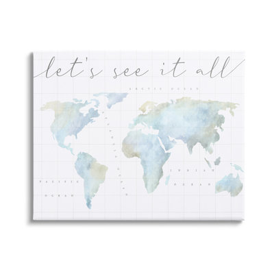 " Let's See It All World Map "