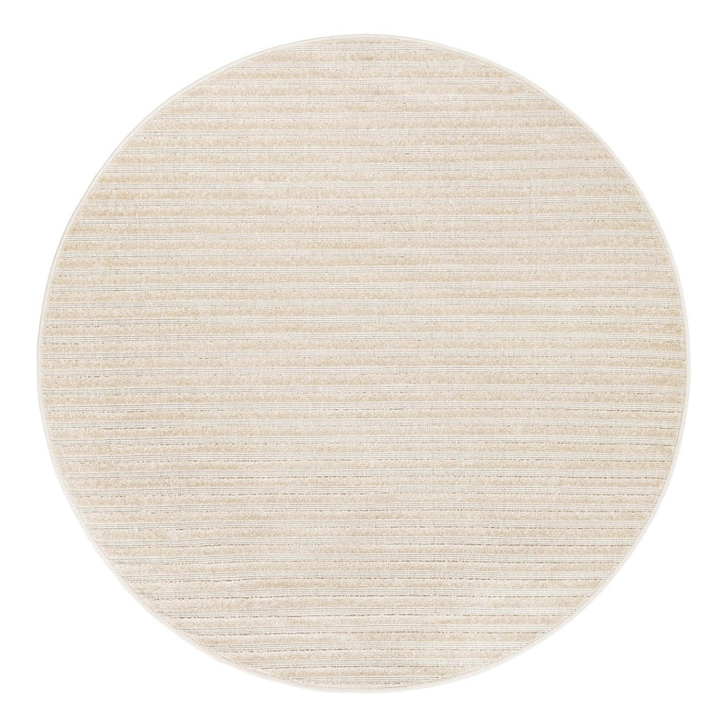 Sabrina Soto Stripes Indoor/Outdoor Rug, Round 5'1"