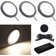 Puck Lighting With wireless dimmer switch, surface mount( round black 4000k)