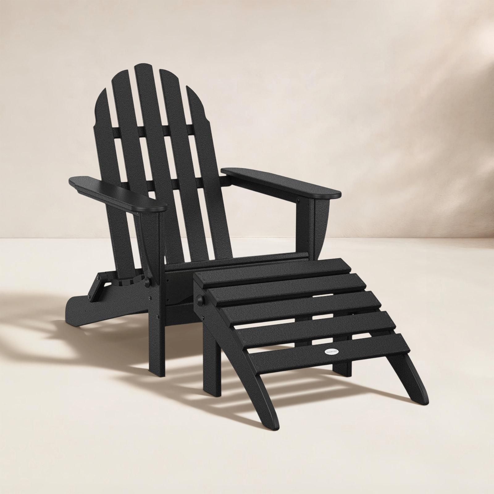 POLYWOOD® Classic Adirondack Chair, Black
