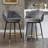  Olvina 29'' Modern Velvet Swivel Upholstered Bar Stool with Metal Frame-1945293366