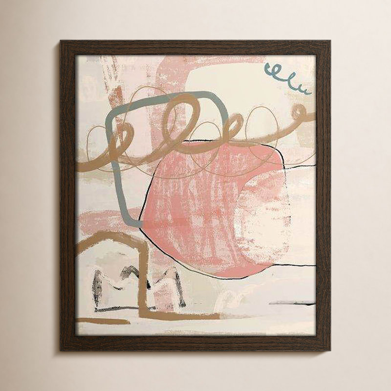 «Carmelo Delightful Spring Colors on Paper» par Leah Straatsma, reproduction, Cadre en noyer mince sans cadre