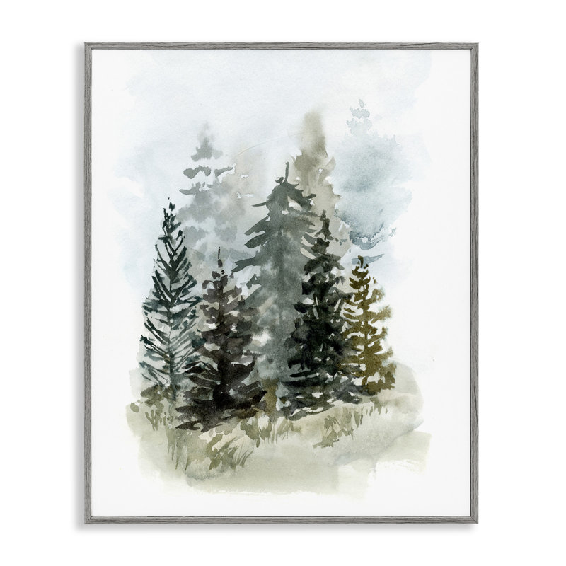 «Layered Forest Trees», estampe numérique par Victoria Barnes, Estampe numérique Farmhouse, H 30 po x l 24 po