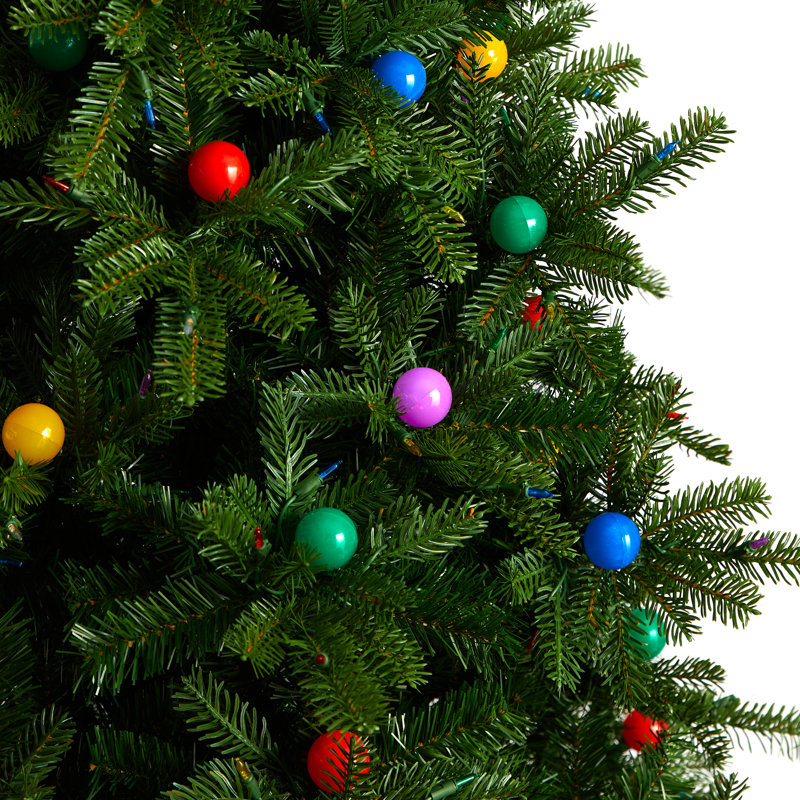 Lighted Artificial Fir Christmas Tree, 5' H